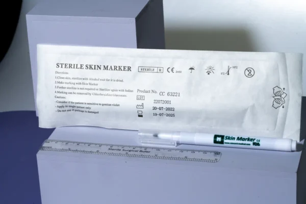 Sterile skin marker, regular tip with ruler (1mm) - Image 2